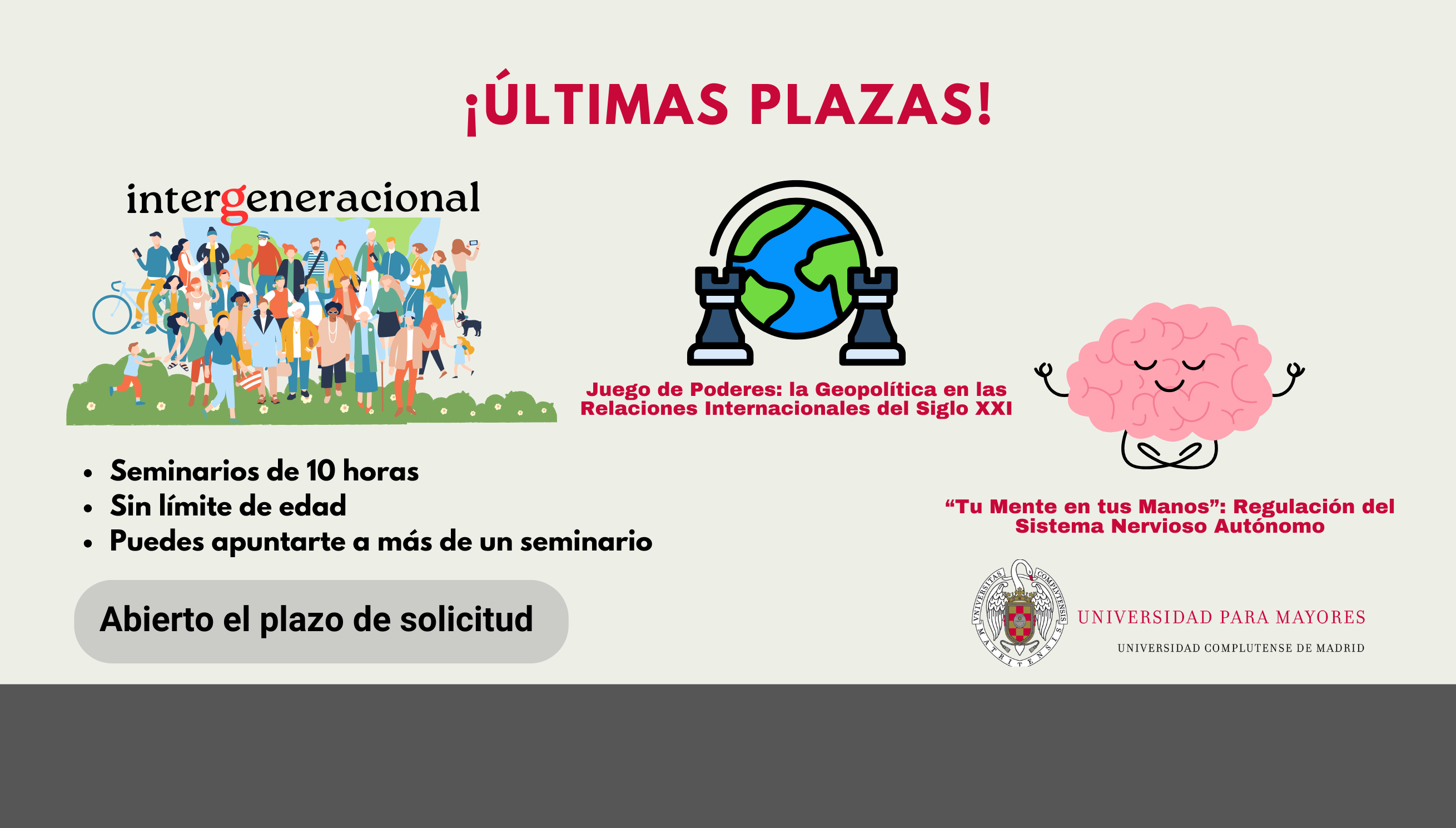 Últimas Plazas Intergeneracional